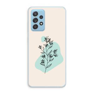 CaseCompany Violets are blue: Samsung Galaxy A73 Transparant Hoesje