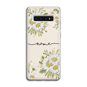CaseCompany Daisies: Samsung Galaxy S10 4G Transparant Hoesje