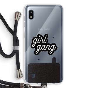 CaseCompany Girl Gang: Samsung Galaxy A10 Transparant Hoesje met koord