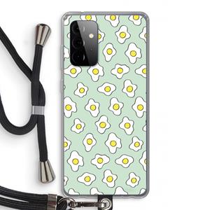 CaseCompany Spiegeleitjes: Samsung Galaxy A72 5G Transparant Hoesje met koord