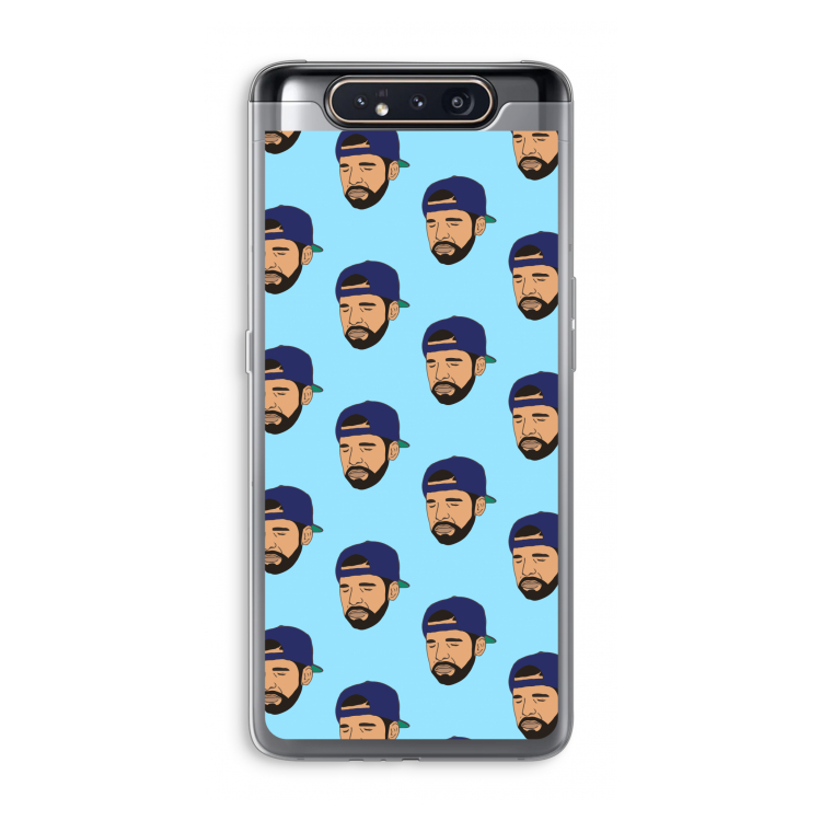 CaseCompany Drake Away: Samsung Galaxy A80 Transparant Hoesje