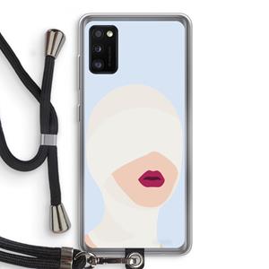 CaseCompany Incognito: Samsung Galaxy A41 Transparant Hoesje met koord