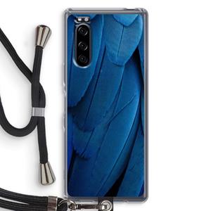 CaseCompany Pauw: Sony Xperia 5 Transparant Hoesje met koord