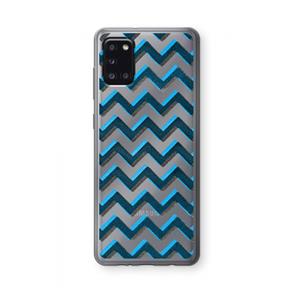 CaseCompany Onderbroken lijn: Samsung Galaxy A31 Transparant Hoesje