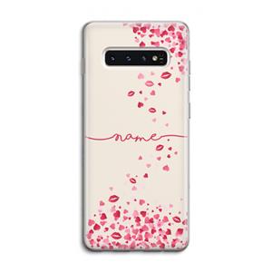 CaseCompany Hartjes en kusjes: Samsung Galaxy S10 4G Transparant Hoesje