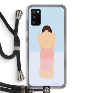 CaseCompany Mirror: Samsung Galaxy A41 Transparant Hoesje met koord