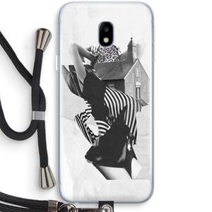 CaseCompany House: Samsung Galaxy J3 (2017) Transparant Hoesje met koord