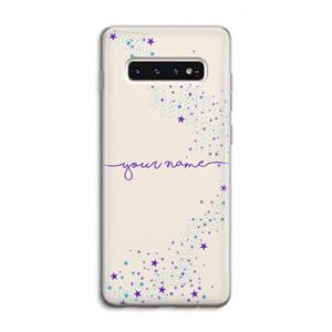 CaseCompany Sterren: Samsung Galaxy S10 4G Transparant Hoesje