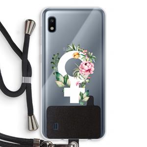 CaseCompany Venus: Samsung Galaxy A10 Transparant Hoesje met koord