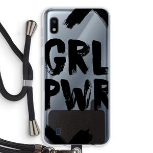CaseCompany Girl Power #2: Samsung Galaxy A10 Transparant Hoesje met koord