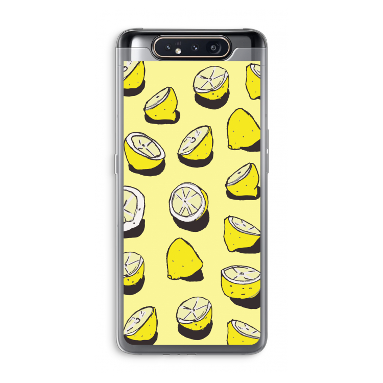 CaseCompany When Life Gives You Lemons...: Samsung Galaxy A80 Transparant Hoesje