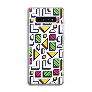 CaseCompany 8-bit N°4: Samsung Galaxy S10 4G Transparant Hoesje