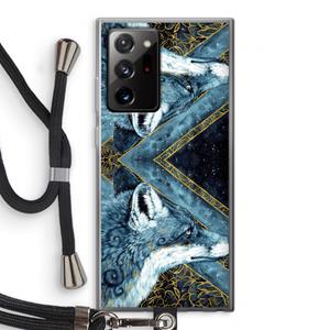 CaseCompany Golden Fox: Samsung Galaxy Note 20 Ultra / Note 20 Ultra 5G Transparant Hoesje met koord