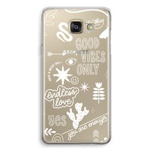 CaseCompany Good vibes: Samsung Galaxy A5 (2016) Transparant Hoesje
