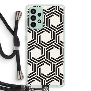 CaseCompany Geometrisch patroon: Samsung Galaxy A52s 5G Transparant Hoesje met koord