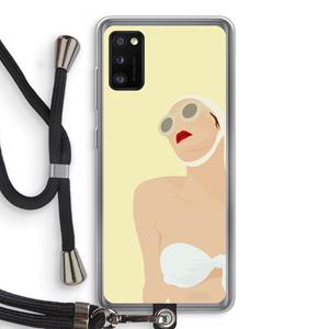 CaseCompany Summer: Samsung Galaxy A41 Transparant Hoesje met koord