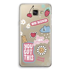 CaseCompany Positivity: Samsung Galaxy A5 (2016) Transparant Hoesje