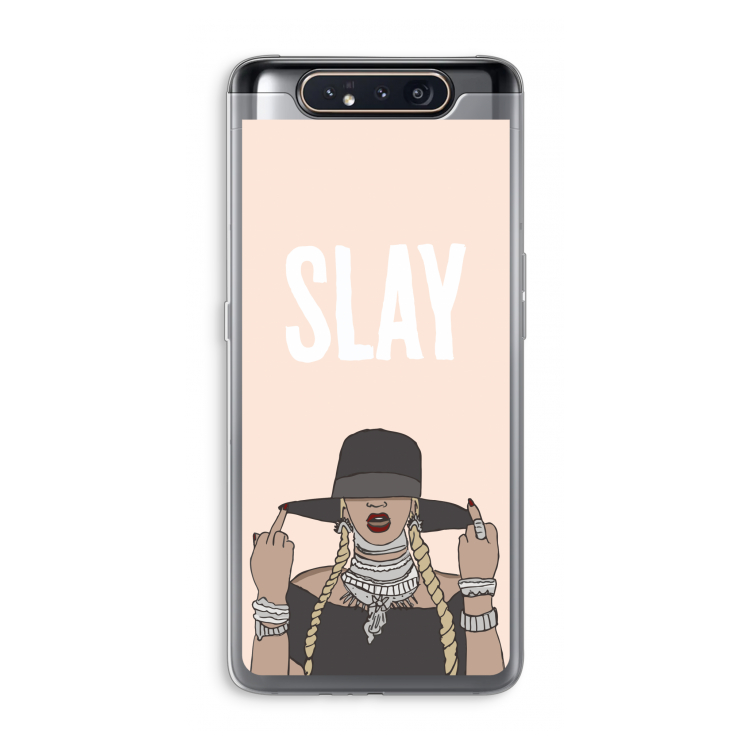 CaseCompany Slay All Day: Samsung Galaxy A80 Transparant Hoesje