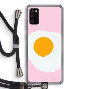 CaseCompany Sunny side up: Samsung Galaxy A41 Transparant Hoesje met koord