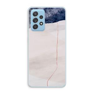 CaseCompany Stone White: Samsung Galaxy A73 Transparant Hoesje