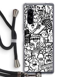 CaseCompany Vexx Mixtape #2: Sony Xperia 5 Transparant Hoesje met koord