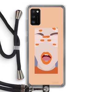CaseCompany Surprise: Samsung Galaxy A41 Transparant Hoesje met koord