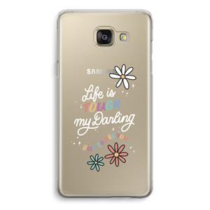 CaseCompany Tough Life: Samsung Galaxy A5 (2016) Transparant Hoesje