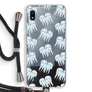 CaseCompany Octopussen: Samsung Galaxy A10 Transparant Hoesje met koord