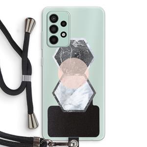 CaseCompany Creatieve toets: Samsung Galaxy A52s 5G Transparant Hoesje met koord