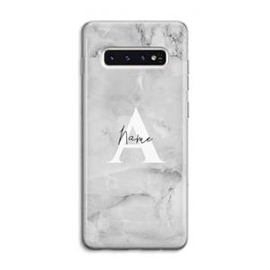CaseCompany Ivory Marble: Samsung Galaxy S10 4G Transparant Hoesje