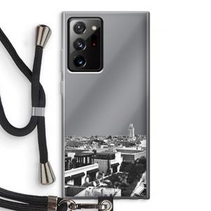 CaseCompany Marrakech Skyline : Samsung Galaxy Note 20 Ultra / Note 20 Ultra 5G Transparant Hoesje met koord