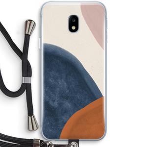 CaseCompany Geo #1: Samsung Galaxy J3 (2017) Transparant Hoesje met koord