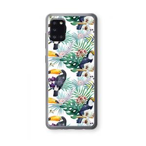 CaseCompany Tukans: Samsung Galaxy A31 Transparant Hoesje