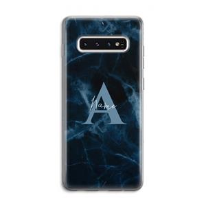CaseCompany Midnight Marble: Samsung Galaxy S10 4G Transparant Hoesje