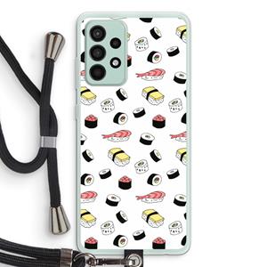 CaseCompany Sushi time: Samsung Galaxy A52s 5G Transparant Hoesje met koord
