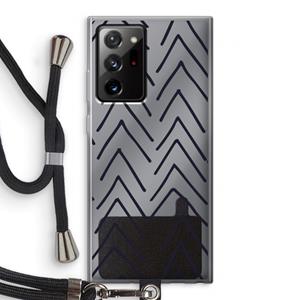 CaseCompany Marrakech Arrows: Samsung Galaxy Note 20 Ultra / Note 20 Ultra 5G Transparant Hoesje met koord
