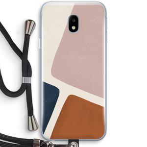 CaseCompany Geo #2: Samsung Galaxy J3 (2017) Transparant Hoesje met koord