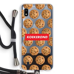 CaseCompany Koekerond: Samsung Galaxy A10 Transparant Hoesje met koord