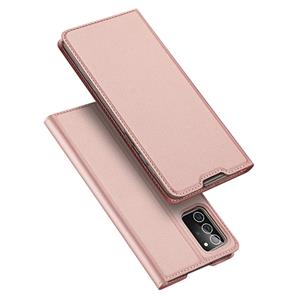 Dux Ducis pro serie slim wallet hoes - Samsung Galaxy Note 20 - Rose goud