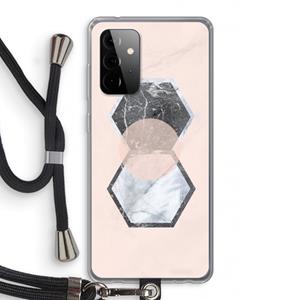 CaseCompany Creatieve toets: Samsung Galaxy A72 5G Transparant Hoesje met koord