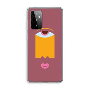 CaseCompany Mono V: Samsung Galaxy A72 Transparant Hoesje