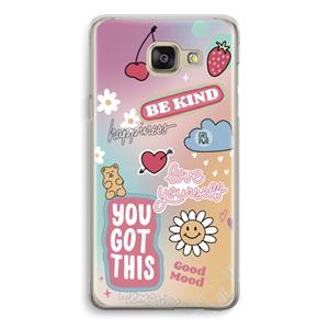 CaseCompany Positivity: Samsung Galaxy A5 (2016) Transparant Hoesje
