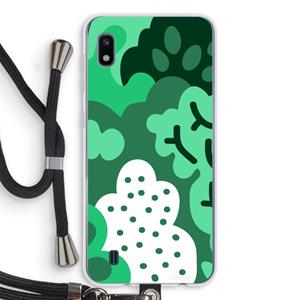 CaseCompany Bushes: Samsung Galaxy A10 Transparant Hoesje met koord
