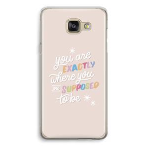 CaseCompany Right Place: Samsung Galaxy A5 (2016) Transparant Hoesje