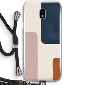 CaseCompany Geo #5: Samsung Galaxy J3 (2017) Transparant Hoesje met koord