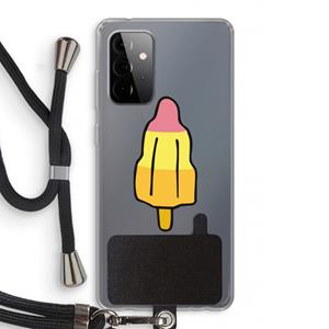 CaseCompany Raketijsje: Samsung Galaxy A72 5G Transparant Hoesje met koord