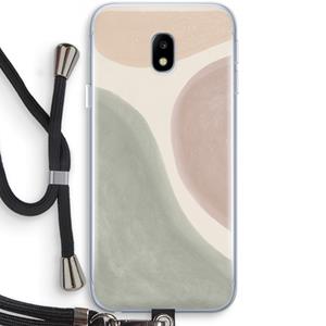 CaseCompany Geo #6: Samsung Galaxy J3 (2017) Transparant Hoesje met koord