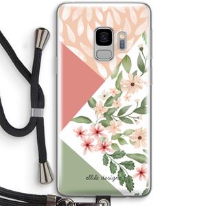 CaseCompany Sweet heaven geometrics: Samsung Galaxy S9 Transparant Hoesje met koord