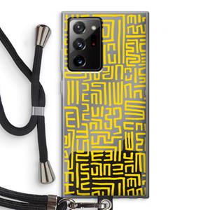 CaseCompany Majorelle Blue Print: Samsung Galaxy Note 20 Ultra / Note 20 Ultra 5G Transparant Hoesje met koord