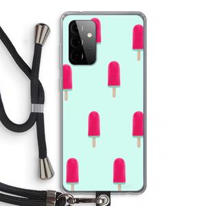 CaseCompany Waterijsje: Samsung Galaxy A72 5G Transparant Hoesje met koord